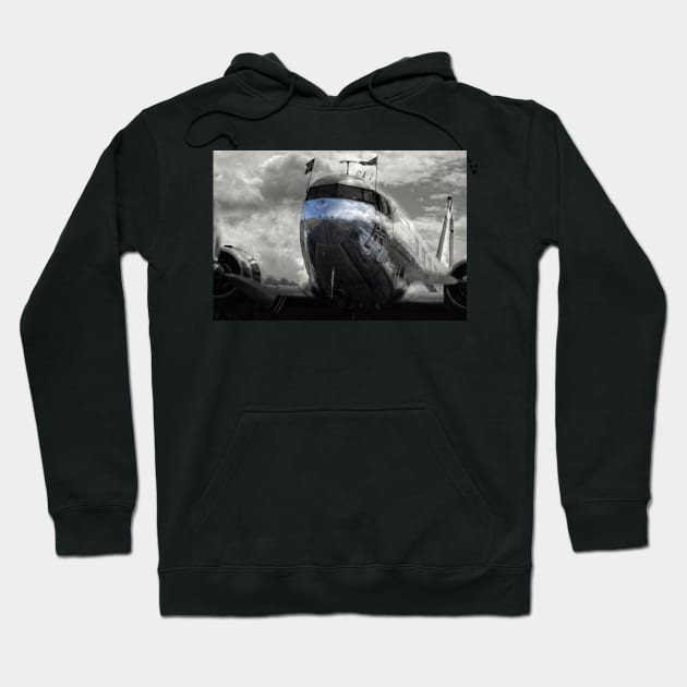 DC-3 Dakota Norway Hoodie by Nigdaw